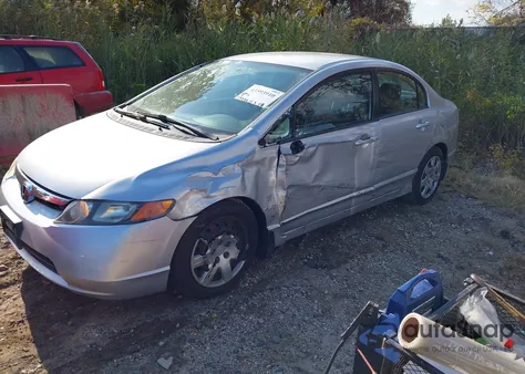 2008 Honda Civic Lx from USA, damaged, VIN 2HGFA165X8H344394